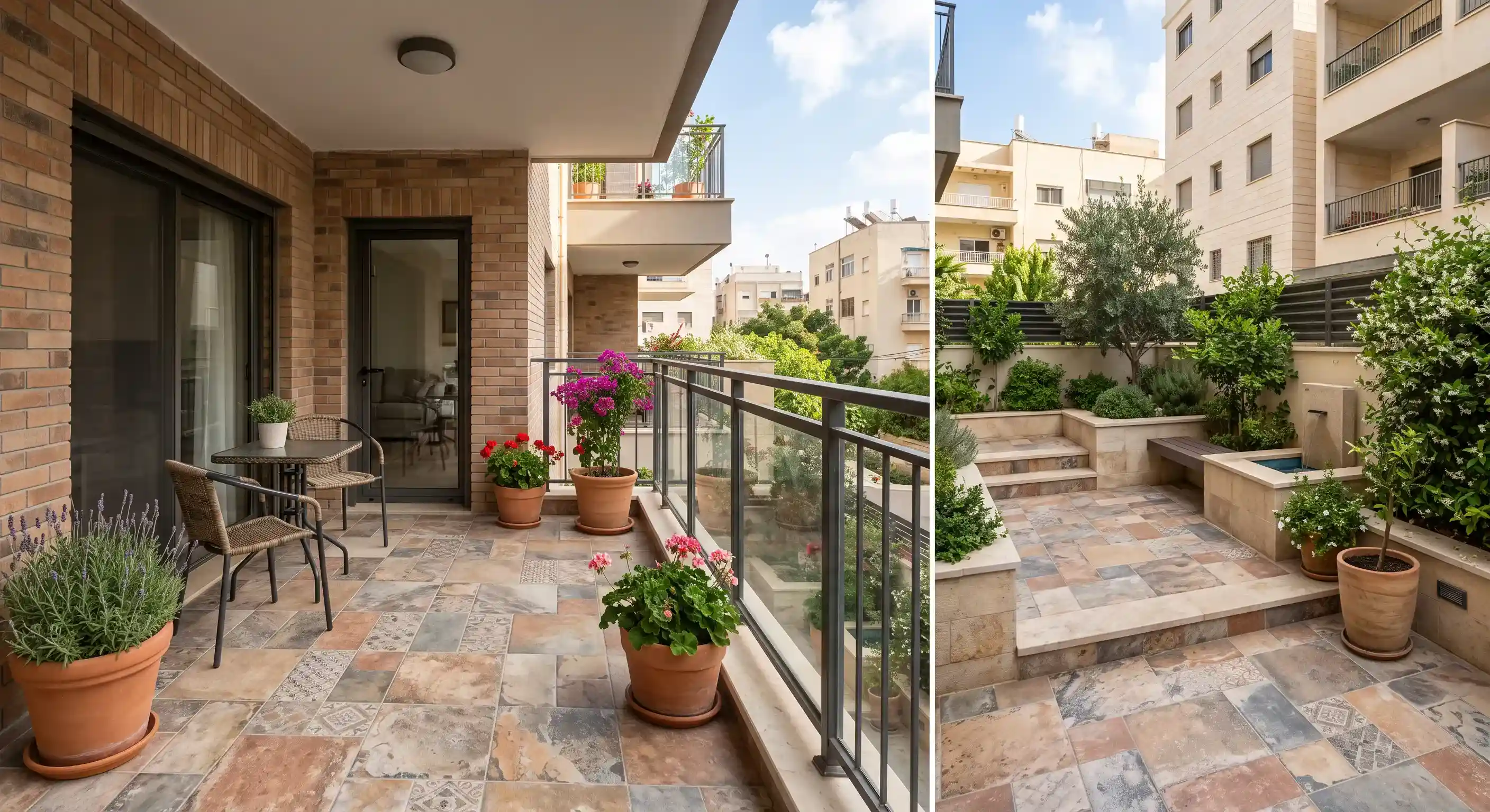 کاشی و سرامیک کف بالکن و حیاط